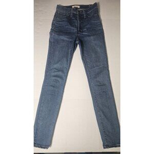 Madewell High Rise Skinny Jeans 25 Blue Stretch Denim. (HL454)